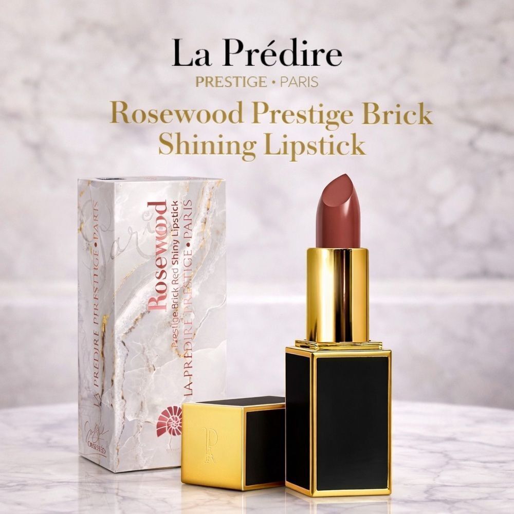 La Prédire Prestige Paris Rosewood Brick Red Shining Lipstick | Luxury Makeup
